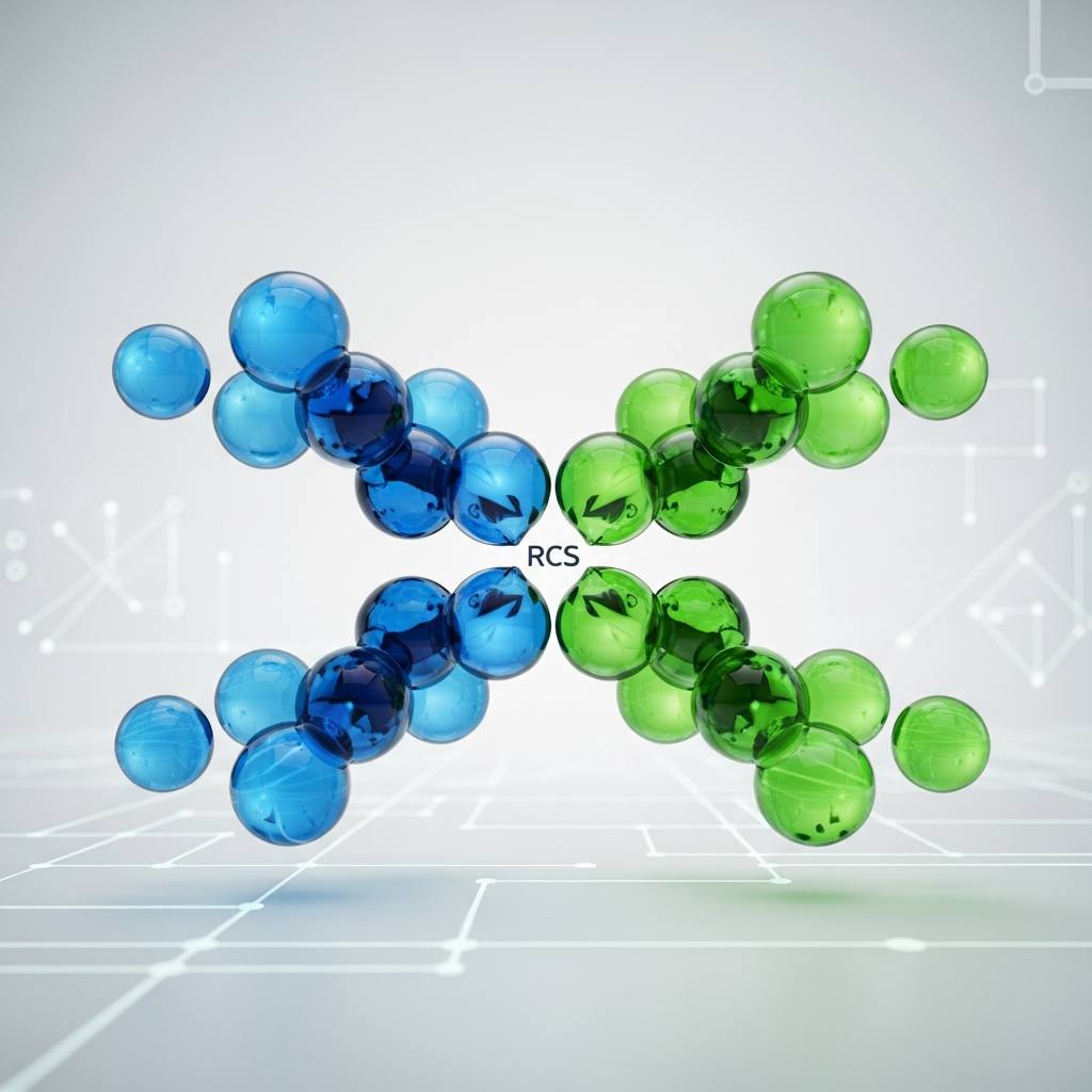 A high-end, photorealistic editorial photograph depicting the unification of different mobile messaging platforms, represented by intertwining blue and green communication bubbles seamlessly merging, symbolizing Rich Communication Services (RCS) bridging the divide between different mobile operating systems, set against a modern, clean digital background.